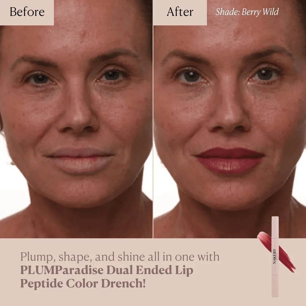 Nakery Beauty Lip Peptide Color Drench - Naked Rose